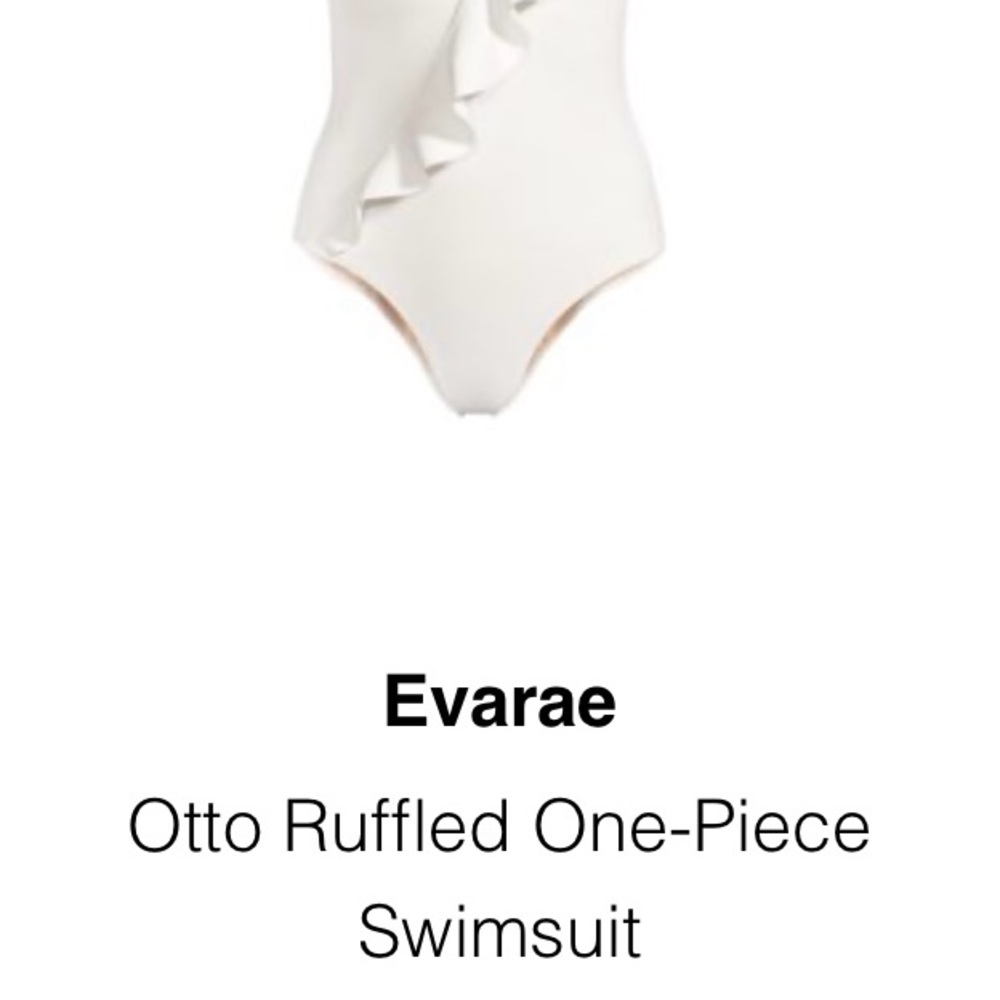 Evaree White Ruffled One-Piece Swimsuit